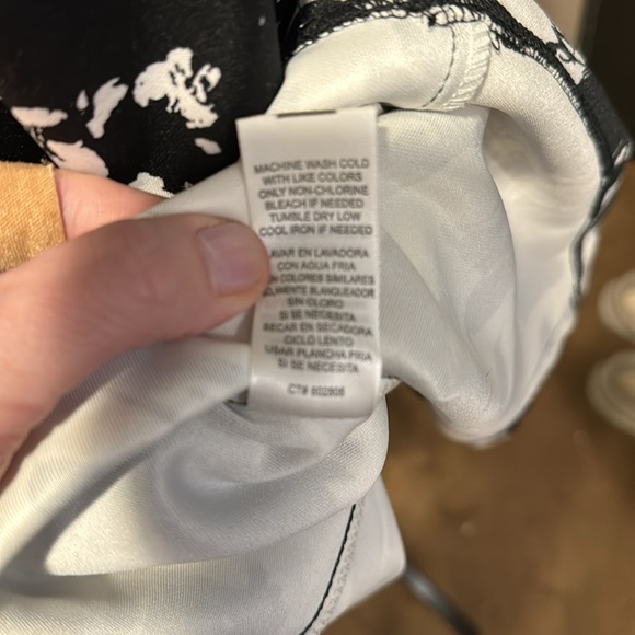 Zarr Collection White w/Black floral print dress size Fit&Flare - Picture 7 of 7